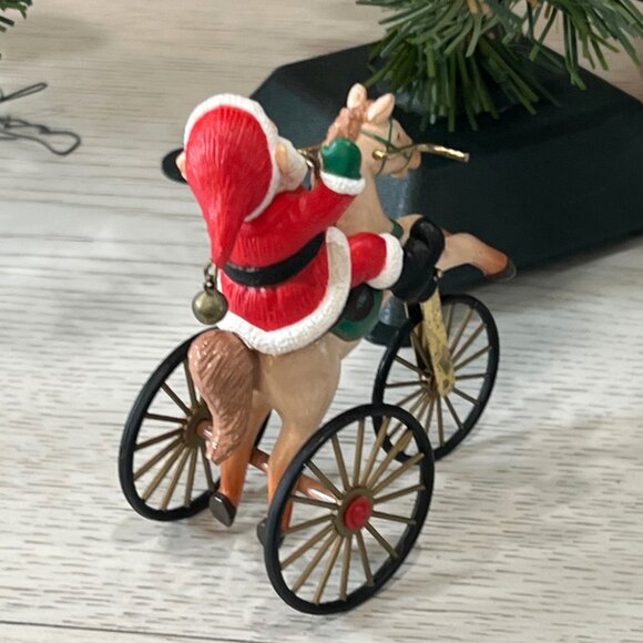 Hallmark Vintage Bundle Wonderful Santacycle Horse Tricycle 1988 Uncle Sam 1996 - Picture 6 of 14